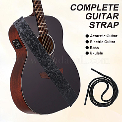 3 Stück 3 Stile verstellbarer Schultergurt aus PU-Leder für Gitarre&nbsp;AJEW-CL0003-60