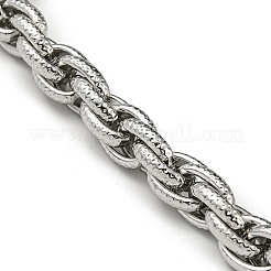 Браслеты из некорродирующей нержавеющей стали 201 с цепочкой-канатами STAS-Z056-14P