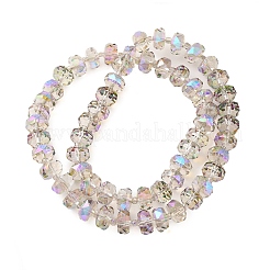 Прозрачные стеклянные бусины гальваническим пряди&nbsp;EGLA-P062-01A-HR03