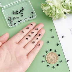 50 шт. ионное покрытие (ip) 304 нержавеющая сталь чашка жемчужные штифты скобы кулоны STAS-UN0038-01