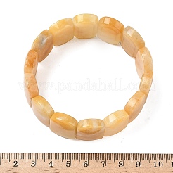 Bracelets extensibles en perles de jade topaze naturelle pour femmes et hommes&nbsp;BJEW-I323-02B