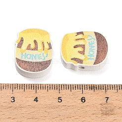 Bedruckte Holzperlen&nbsp;WOOD-D289-02E