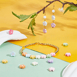 54 шт. 9-х цветные бусины из цинкового сплава&nbsp;FIND-PH0021-56