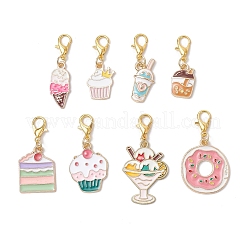 8 шт. подвеска из эмалевого сплава в виде десерта&nbsp;HJEW-JM03193