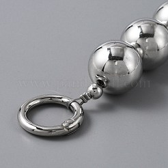 Taschenriemenverlängerung aus galvanisiertem Acryl mit Perlmuttperlen&nbsp;FIND-WH0014-24
