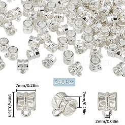 240 pz staffe per tubi in lega di stile tibetano&nbsp;TIBE-SP0001-09S