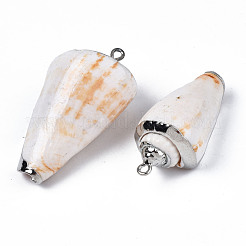 Гальванические подвески из натуральной спирали SSHEL-S266-031