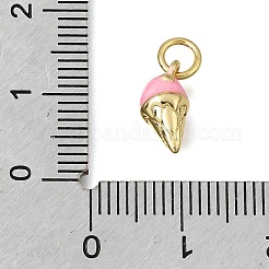 Ciondoli smaltato in ottone&nbsp;KK-K427-15G-02