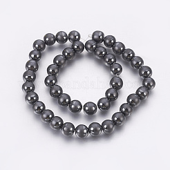 Electroplate non magnetici ematite sintetico fili di perline&nbsp;G-F585-D-10mm