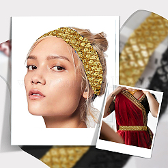 12.5 ярд эластичной отделки из полиэстера с блестками&nbsp;OCOR-AR0001-75C