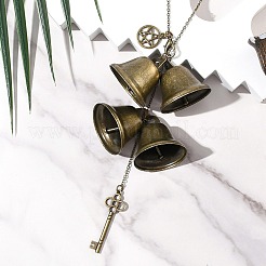 3 шт. железный колокольчик и подвеска-ключ из сплава HJEW-JM03429