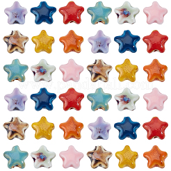 40шт фарфоровые бусины ручной работы&nbsp;PORC-PA0001-19