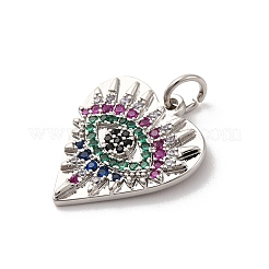 Латунные микро проложить кубического циркония подвески&nbsp;KK-U033-07P-02