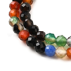 Природный агат бисер нитей G-G259-D08-3mm