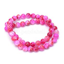 Натуральные окрашенные нити бус из персидского нефрита и драгоценных камней&nbsp;G-R271-6mm-XP07