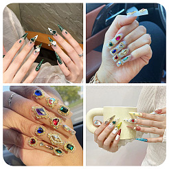 48 шт. 12 стиля кабошонов из сплава со стразами MRMJ-TA0001-45D