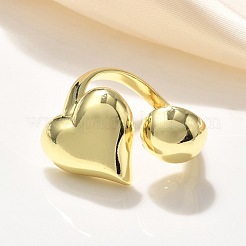 Латунь манжеты кольца&nbsp;RJEW-P149-03G