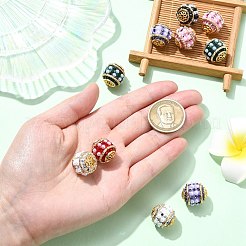 Непрозрачные акриловые бусины в непальском стиле&nbsp;OACR-CJC0018-13