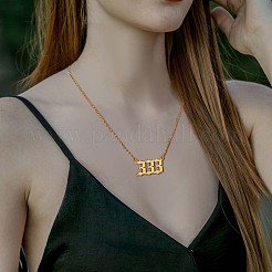 Ожерелье с подвеской в виде цифры и открытое кольцо-манжета&nbsp;JX197A