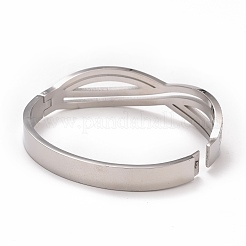 Браслет бесконечности с кристаллами и стразами&nbsp;BJEW-G648-03P