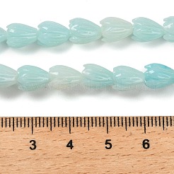 Fili di perline intagliate tinte con conchiglia sintetica&nbsp;SHEL-K007-08A-02