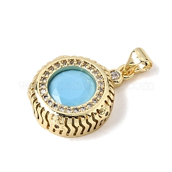 Pendentifs en laiton zircon cubique pavé&nbsp;KK-CBA960E-07G