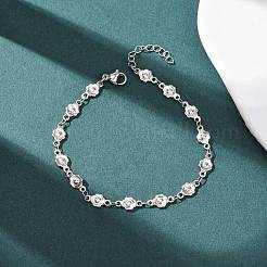 Браслеты-цепочки из нержавеющей стали 304&nbsp;BJEW-P376-04P