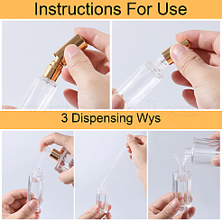 Стеклянная пустая бутылка с распылителем&nbsp;AJEW-GL0002-33