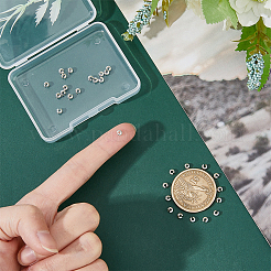 30 шт. 925 серебряных бусины-обжимки&nbsp;STER-DC0001-32