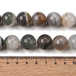 Природный агат бисер нитей&nbsp;G-F820-K06-16mm-01C