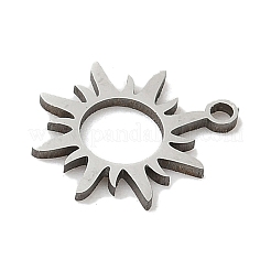 ステンレスペンダント201個  太陽  ステンレス鋼色  13.5x12x1mm  穴：1.2mm&nbsp;STAS-H480-05P