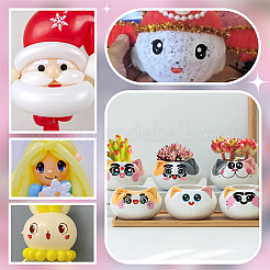 14 лист 14 стиля наклейки для кукол с воздушными шарами&nbsp;DIY-PH0032-61