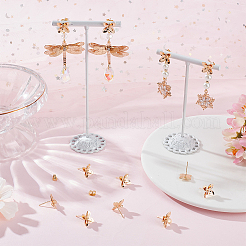 20 шт. латунные серьги-гвоздики KK-BBC0010-85