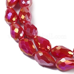 Непрозрачные однотонные гальванические стеклянные бусины&nbsp;LS-EGLA-N013-P6mm-B07