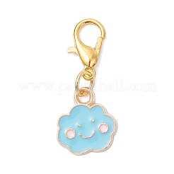 Подвесные украшения из эмалевого сплава в виде облака&nbsp;HJEW-JM04025