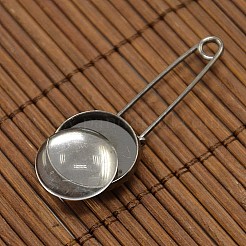 Copertura a cupola in vetro trasparente e set di impostazione spilla di ferro canna di fucile&nbsp;DIY-X0078