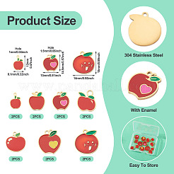 14 шт. 7 стиля подвески из нержавеющей стали 304&nbsp;STAS-TA0003-42