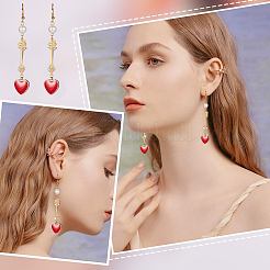 8 Stück Messing Pavé klar Zirkonia Verbinder Charms&nbsp;KK-BBC0010-13G