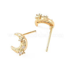 Pendientes de botón de latón con micro circonitas cúbicas de Shegrace&nbsp;XGRQ4N353-703G