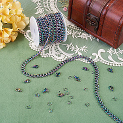 Cadenas de bordillo de acero inoxidable de 5 m&nbsp;DIY-TA0016-13