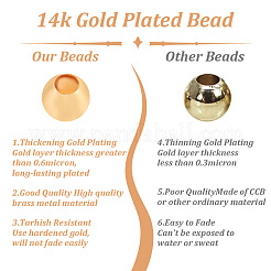 500 шт. латунные бусины с покрытием стойки KK-AN0001-07