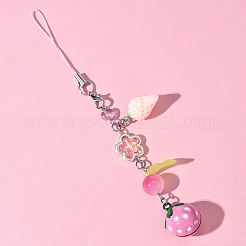 Мобильные ремни из стекла и смолы HJEW-FS00009-02