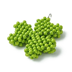 Подвески из стеклянных бусин в виде клевера&nbsp;PALLOY-MZ00530