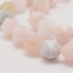 Природные морганит нитей бисера G-E359-14-8mm