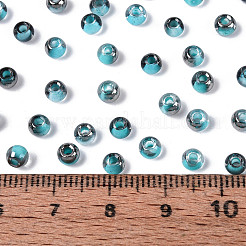 Cuentas de vidrio de colores interiores transparentes&nbsp;SEED-T007-19A-07