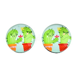 Cabochons di vetro&nbsp;GGLA-WH0001-27A