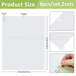 Pp пластиковые листы-разделители для блокнотов&nbsp;AJEW-WH0609-113B