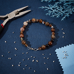 50 шт. 925 бусины-разделители из стерлингового серебра STER-UN0001-27A