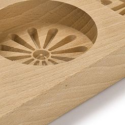 Цветочный узор из бука&nbsp;LS-WOOD-K010-04A