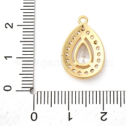 Латунные микро проложить кубического циркония подвески KK-F895-11G